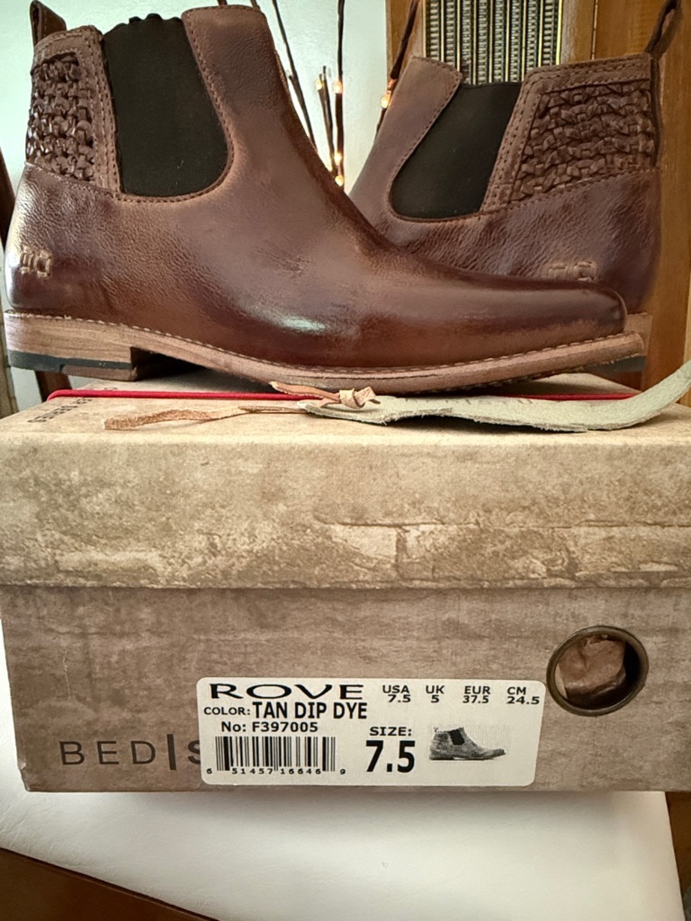 Bed | Stu •7.5• Rove Tan Dip Dye Booties - Picture 7 of 7